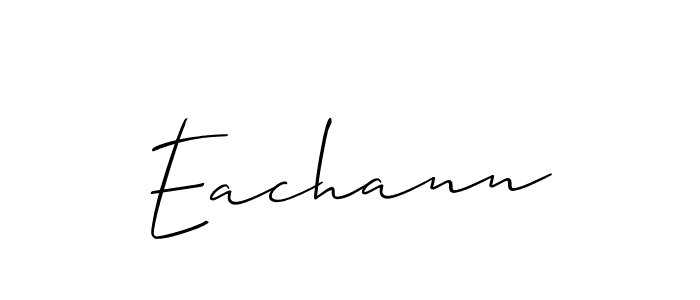 How to make Eachann name signature. Use Allison_Script style for creating short signs online. This is the latest handwritten sign. Eachann signature style 2 images and pictures png