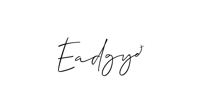 How to make Eadgyð name signature. Use Allison_Script style for creating short signs online. This is the latest handwritten sign. Eadgyð signature style 2 images and pictures png