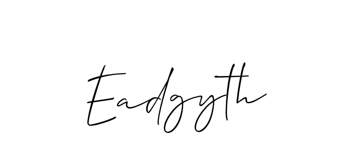 Design your own signature with our free online signature maker. With this signature software, you can create a handwritten (Allison_Script) signature for name Eadgyth. Eadgyth signature style 2 images and pictures png