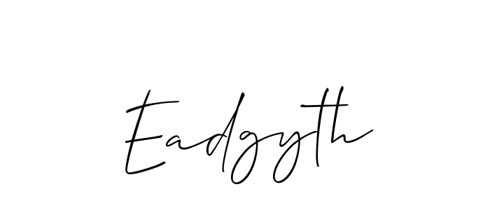 Design your own signature with our free online signature maker. With this signature software, you can create a handwritten (Allison_Script) signature for name Eadgyth. Eadgyth signature style 2 images and pictures png