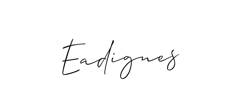 How to Draw Eadignes signature style? Allison_Script is a latest design signature styles for name Eadignes. Eadignes signature style 2 images and pictures png