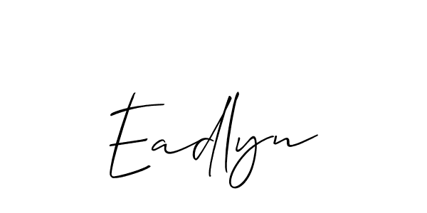 Similarly Allison_Script is the best handwritten signature design. Signature creator online .You can use it as an online autograph creator for name Eadlyn. Eadlyn signature style 2 images and pictures png