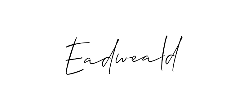 Eadweald stylish signature style. Best Handwritten Sign (Allison_Script) for my name. Handwritten Signature Collection Ideas for my name Eadweald. Eadweald signature style 2 images and pictures png