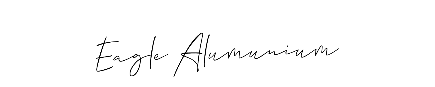 How to make Eagle Alumunium name signature. Use Allison_Script style for creating short signs online. This is the latest handwritten sign. Eagle Alumunium signature style 2 images and pictures png