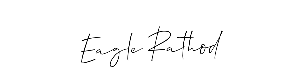Create a beautiful signature design for name Eagle Rathod. With this signature (Allison_Script) fonts, you can make a handwritten signature for free. Eagle Rathod signature style 2 images and pictures png