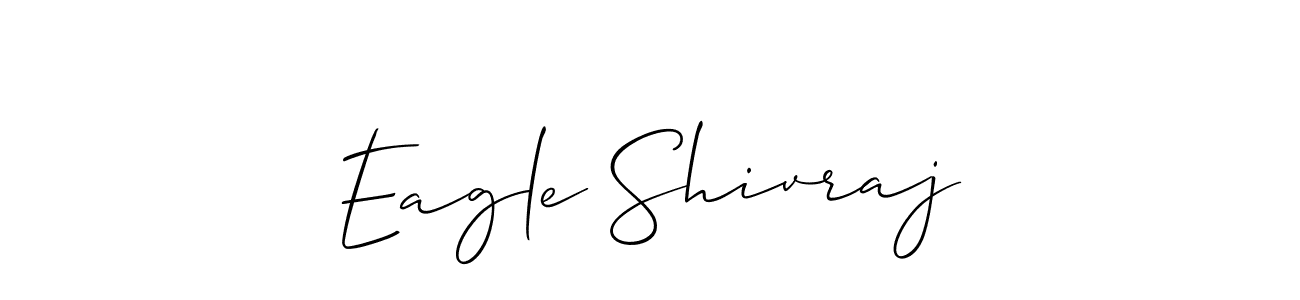 Use a signature maker to create a handwritten signature online. With this signature software, you can design (Allison_Script) your own signature for name Eagle Shivraj. Eagle Shivraj signature style 2 images and pictures png