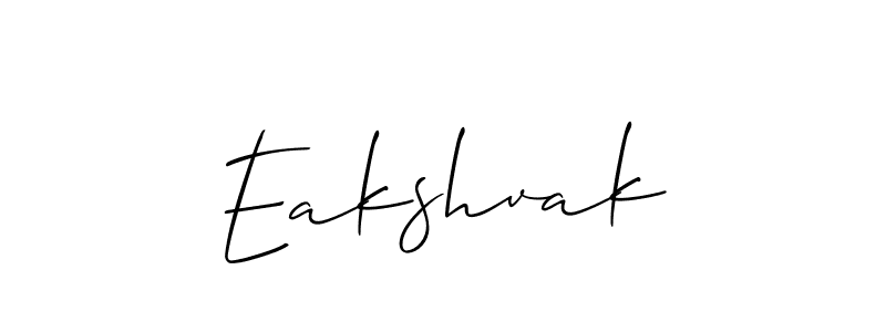 The best way (Allison_Script) to make a short signature is to pick only two or three words in your name. The name Eakshvak include a total of six letters. For converting this name. Eakshvak signature style 2 images and pictures png