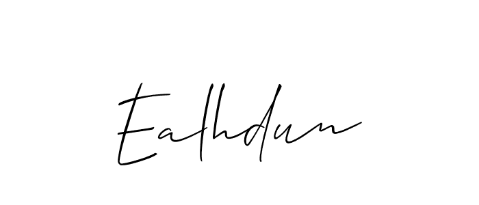 Allison_Script is a professional signature style that is perfect for those who want to add a touch of class to their signature. It is also a great choice for those who want to make their signature more unique. Get Ealhdun name to fancy signature for free. Ealhdun signature style 2 images and pictures png