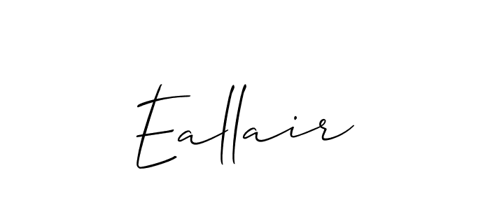 How to make Eallair signature? Allison_Script is a professional autograph style. Create handwritten signature for Eallair name. Eallair signature style 2 images and pictures png
