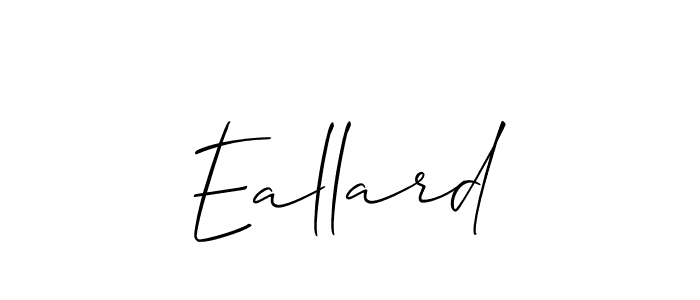 Make a beautiful signature design for name Eallard. With this signature (Allison_Script) style, you can create a handwritten signature for free. Eallard signature style 2 images and pictures png