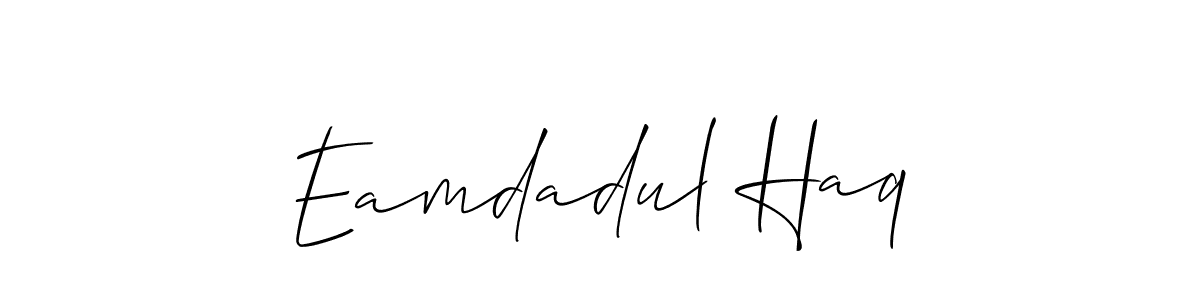 Also we have Eamdadul Haq name is the best signature style. Create professional handwritten signature collection using Allison_Script autograph style. Eamdadul Haq signature style 2 images and pictures png