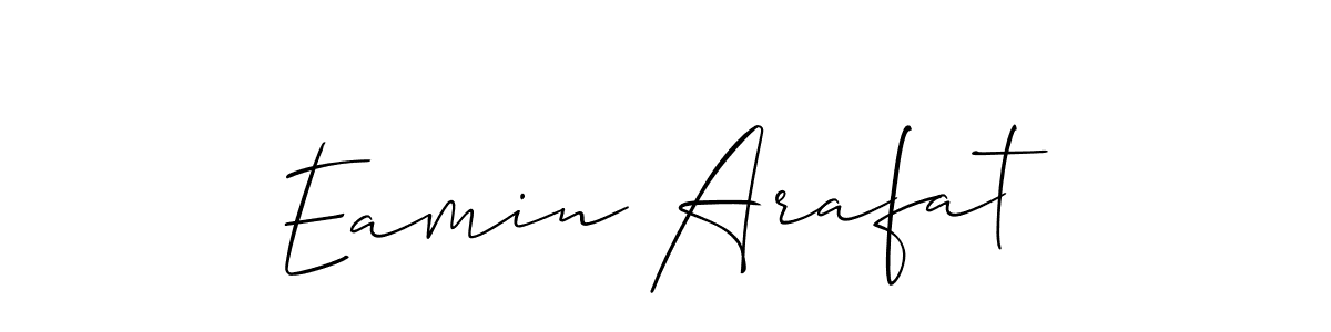 How to Draw Eamin Arafat signature style? Allison_Script is a latest design signature styles for name Eamin Arafat. Eamin Arafat signature style 2 images and pictures png