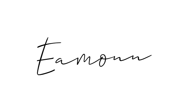 Use a signature maker to create a handwritten signature online. With this signature software, you can design (Allison_Script) your own signature for name Eamonn. Eamonn signature style 2 images and pictures png