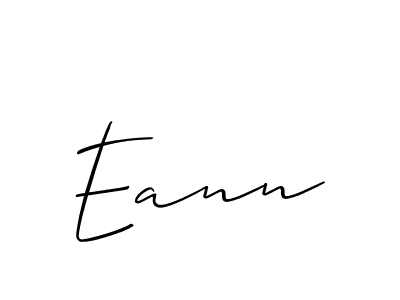 How to make Eann signature? Allison_Script is a professional autograph style. Create handwritten signature for Eann name. Eann signature style 2 images and pictures png