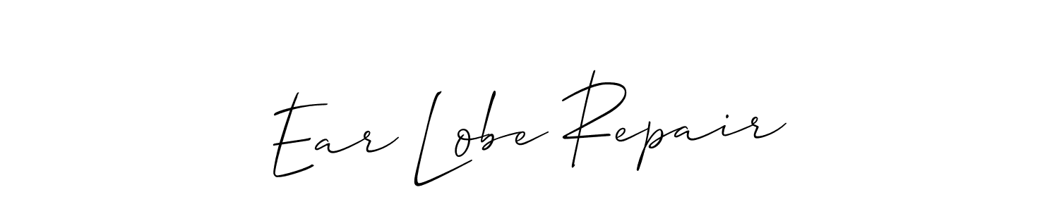 Design your own signature with our free online signature maker. With this signature software, you can create a handwritten (Allison_Script) signature for name Ear Lobe Repair. Ear Lobe Repair signature style 2 images and pictures png