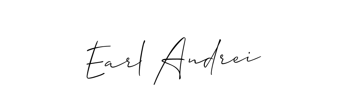 Allison_Script is a professional signature style that is perfect for those who want to add a touch of class to their signature. It is also a great choice for those who want to make their signature more unique. Get Earl Andrei name to fancy signature for free. Earl Andrei signature style 2 images and pictures png