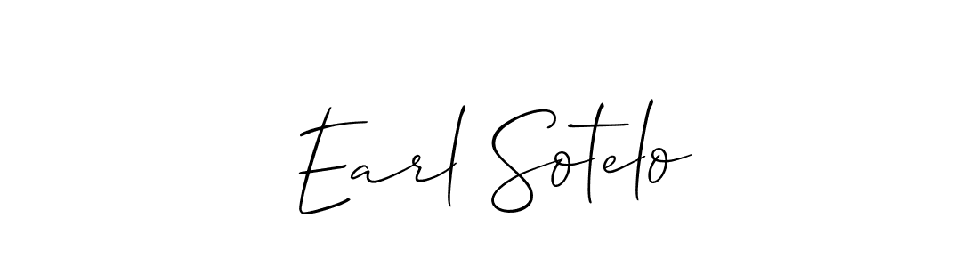 The best way (Allison_Script) to make a short signature is to pick only two or three words in your name. The name Earl Sotelo include a total of six letters. For converting this name. Earl Sotelo signature style 2 images and pictures png