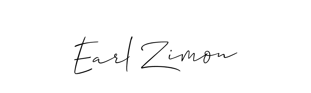 Create a beautiful signature design for name Earl Zimon. With this signature (Allison_Script) fonts, you can make a handwritten signature for free. Earl Zimon signature style 2 images and pictures png