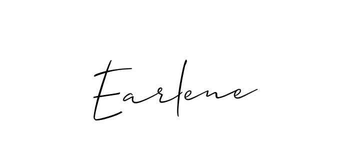 How to make Earlene signature? Allison_Script is a professional autograph style. Create handwritten signature for Earlene name. Earlene signature style 2 images and pictures png