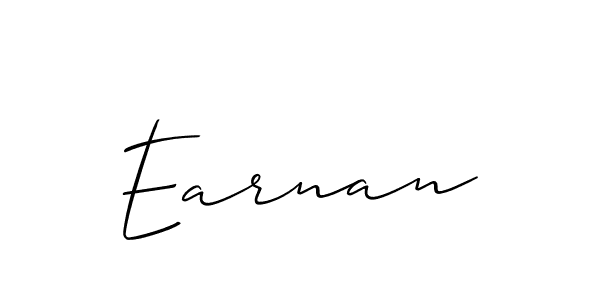 Earnan stylish signature style. Best Handwritten Sign (Allison_Script) for my name. Handwritten Signature Collection Ideas for my name Earnan. Earnan signature style 2 images and pictures png