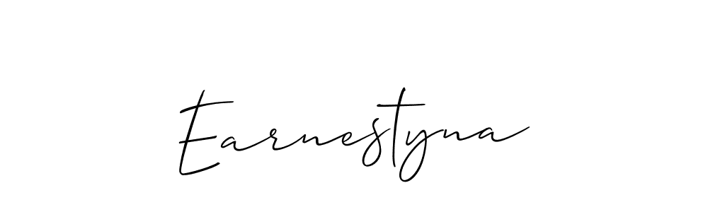 Earnestyna stylish signature style. Best Handwritten Sign (Allison_Script) for my name. Handwritten Signature Collection Ideas for my name Earnestyna. Earnestyna signature style 2 images and pictures png