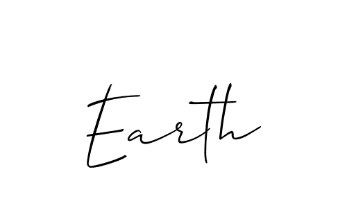 Design your own signature with our free online signature maker. With this signature software, you can create a handwritten (Allison_Script) signature for name Earth. Earth signature style 2 images and pictures png