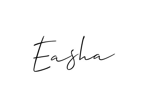 You should practise on your own different ways (Allison_Script) to write your name (Easha) in signature. don't let someone else do it for you. Easha signature style 2 images and pictures png