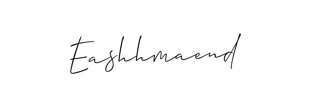 How to make Eashhmaend name signature. Use Allison_Script style for creating short signs online. This is the latest handwritten sign. Eashhmaend signature style 2 images and pictures png