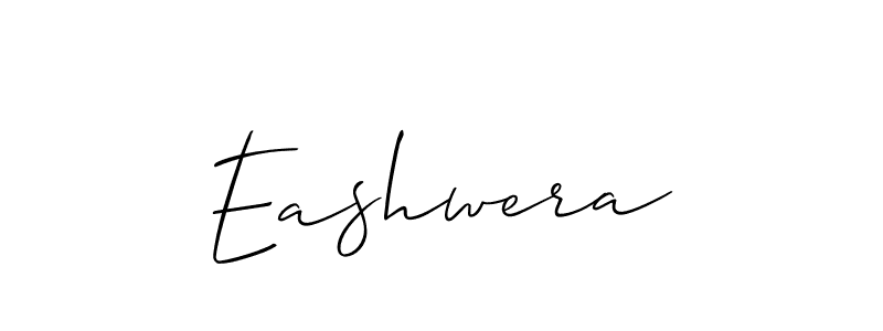 Create a beautiful signature design for name Eashwera. With this signature (Allison_Script) fonts, you can make a handwritten signature for free. Eashwera signature style 2 images and pictures png
