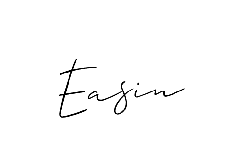 It looks lik you need a new signature style for name Easin. Design unique handwritten (Allison_Script) signature with our free signature maker in just a few clicks. Easin signature style 2 images and pictures png