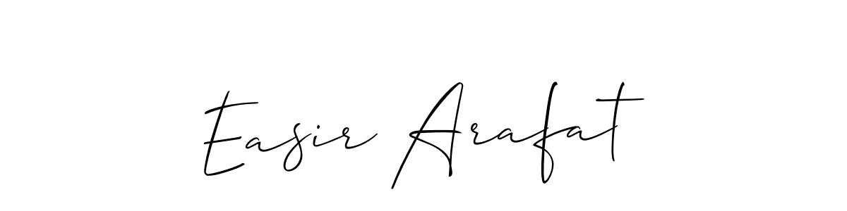 Best and Professional Signature Style for Easir Arafat. Allison_Script Best Signature Style Collection. Easir Arafat signature style 2 images and pictures png