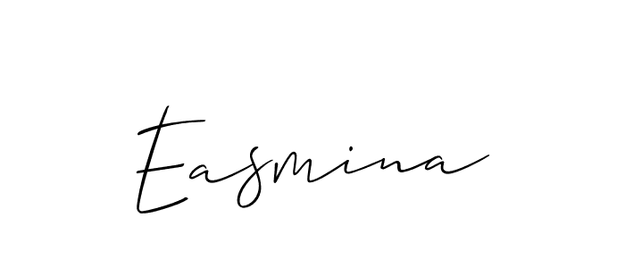 You should practise on your own different ways (Allison_Script) to write your name (Easmina) in signature. don't let someone else do it for you. Easmina signature style 2 images and pictures png