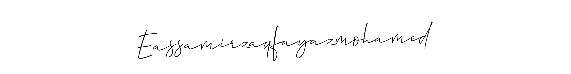 Make a beautiful signature design for name Eassamirzaqfayazmohamed. Use this online signature maker to create a handwritten signature for free. Eassamirzaqfayazmohamed signature style 2 images and pictures png