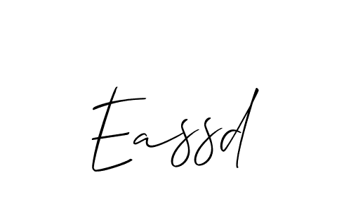 Also we have Eassd name is the best signature style. Create professional handwritten signature collection using Allison_Script autograph style. Eassd signature style 2 images and pictures png
