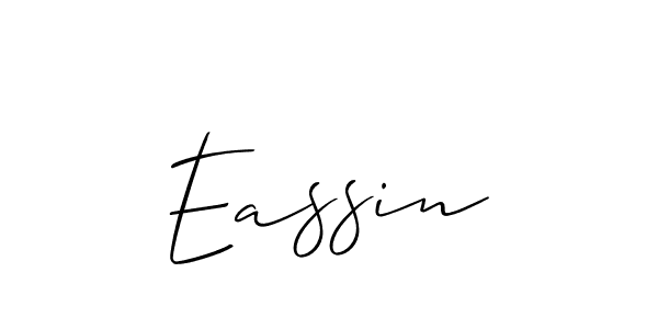 Make a beautiful signature design for name Eassin. With this signature (Allison_Script) style, you can create a handwritten signature for free. Eassin signature style 2 images and pictures png