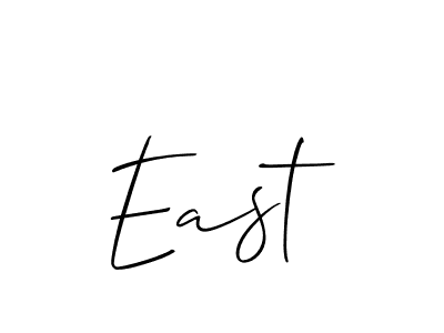 The best way (Allison_Script) to make a short signature is to pick only two or three words in your name. The name East include a total of six letters. For converting this name. East signature style 2 images and pictures png