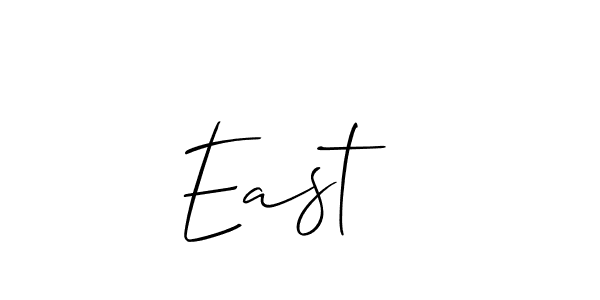 How to make East   name signature. Use Allison_Script style for creating short signs online. This is the latest handwritten sign. East   signature style 2 images and pictures png