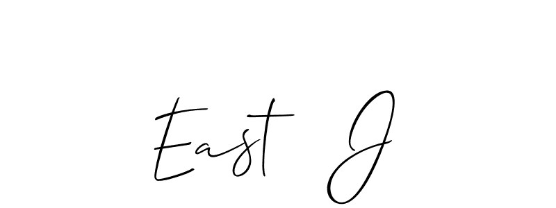 You can use this online signature creator to create a handwritten signature for the name East   J. This is the best online autograph maker. East   J signature style 2 images and pictures png