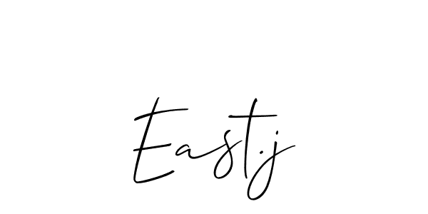 Also we have East.j name is the best signature style. Create professional handwritten signature collection using Allison_Script autograph style. East.j signature style 2 images and pictures png