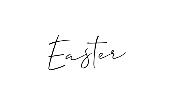 Design your own signature with our free online signature maker. With this signature software, you can create a handwritten (Allison_Script) signature for name Easter. Easter signature style 2 images and pictures png