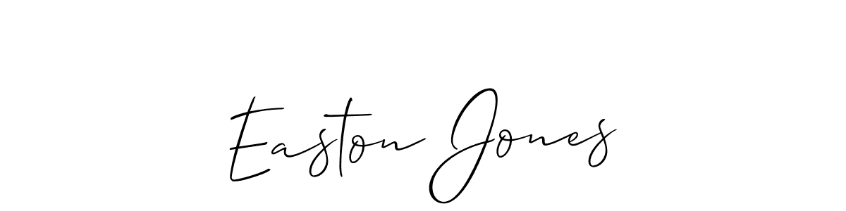 Also we have Easton Jones name is the best signature style. Create professional handwritten signature collection using Allison_Script autograph style. Easton Jones signature style 2 images and pictures png