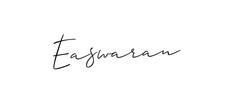 Easwaran stylish signature style. Best Handwritten Sign (Allison_Script) for my name. Handwritten Signature Collection Ideas for my name Easwaran. Easwaran signature style 2 images and pictures png