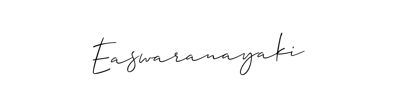Use a signature maker to create a handwritten signature online. With this signature software, you can design (Allison_Script) your own signature for name Easwaranayaki. Easwaranayaki signature style 2 images and pictures png