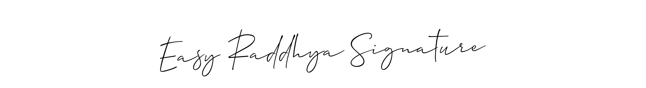 Similarly Allison_Script is the best handwritten signature design. Signature creator online .You can use it as an online autograph creator for name Easy Raddhya Signature. Easy Raddhya Signature signature style 2 images and pictures png