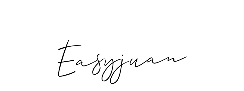 if you are searching for the best signature style for your name Easyjuan. so please give up your signature search. here we have designed multiple signature styles  using Allison_Script. Easyjuan signature style 2 images and pictures png