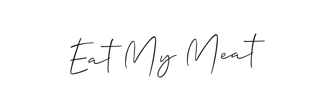 if you are searching for the best signature style for your name Eat My Meat. so please give up your signature search. here we have designed multiple signature styles  using Allison_Script. Eat My Meat signature style 2 images and pictures png