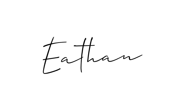 Design your own signature with our free online signature maker. With this signature software, you can create a handwritten (Allison_Script) signature for name Eathan. Eathan signature style 2 images and pictures png