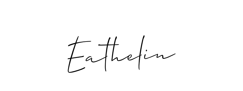 Best and Professional Signature Style for Eathelin. Allison_Script Best Signature Style Collection. Eathelin signature style 2 images and pictures png