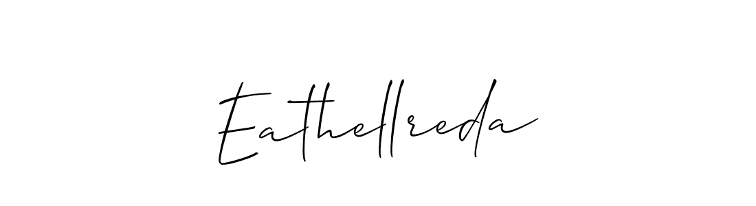 It looks lik you need a new signature style for name Eathellreda. Design unique handwritten (Allison_Script) signature with our free signature maker in just a few clicks. Eathellreda signature style 2 images and pictures png