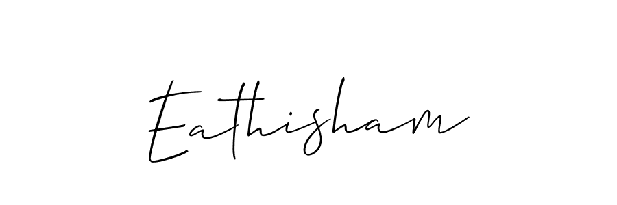 Create a beautiful signature design for name Eathisham. With this signature (Allison_Script) fonts, you can make a handwritten signature for free. Eathisham signature style 2 images and pictures png